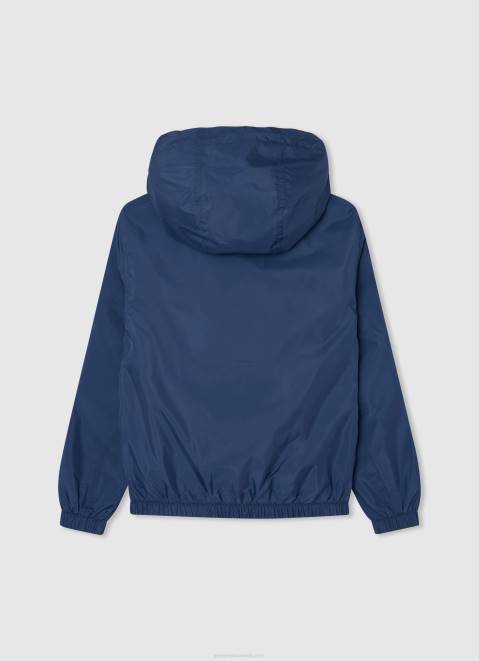 Pepe Jeans Hooded Windbreaker Jacket Boy Jarman Z22X1563