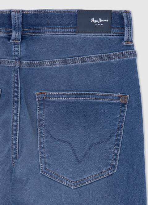 Pepe Jeans Archie Midrise Relaxed Fit Jeans Boy Denim Z22X1574