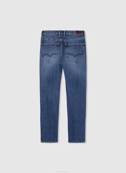 Pepe Jeans Cashed Midrise Slim Fit Jean Boy Denim Z22X1578