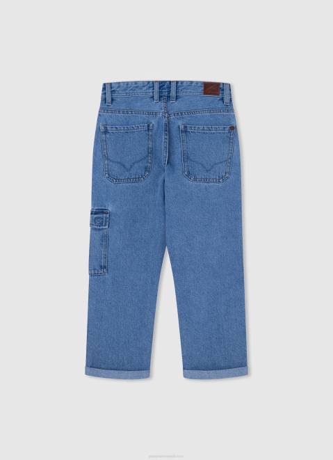 Pepe Jeans Collin Midrise Relaxed Fit Jeans Boy Denim Z22X1572