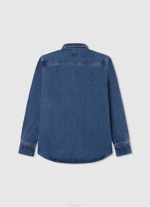 Pepe Jeans Ceder Regular Fit Denim Overshirt Boy Denim Z22X1667