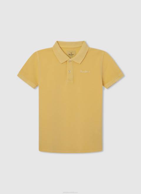 Pepe Jeans Embroidered Logo Pique Polo Shirt Boy Shine Z22X1665