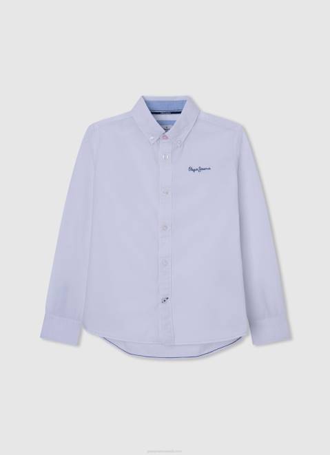 Pepe Jeans Maldon Regular Fit Poplin Shirt Boy White Z22X1662