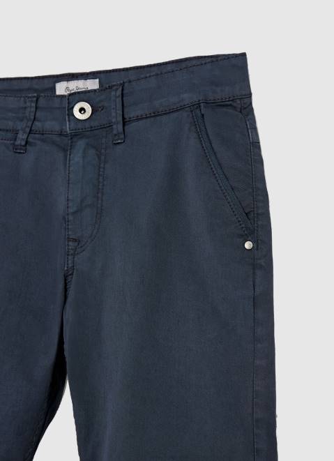 Pepe Jeans Regular Fit Chino Shorts Boy Navy Z22X1695