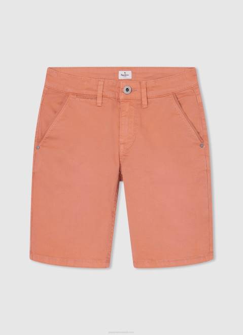 Pepe Jeans Regular Fit Chino Shorts Boy Squash Orange Z22X1692