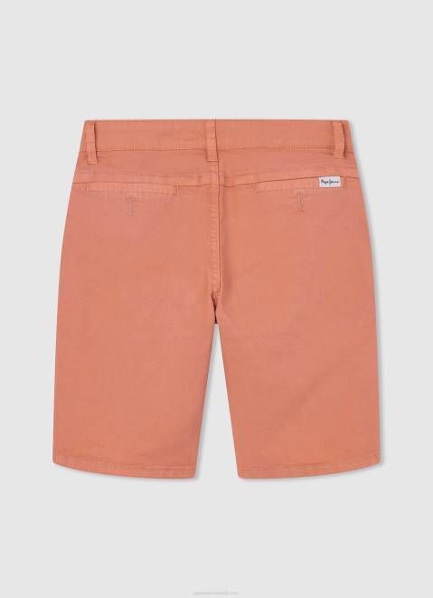 Pepe Jeans Regular Fit Chino Shorts Boy Squash Orange Z22X1692