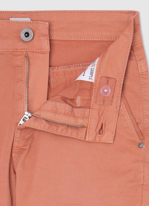 Pepe Jeans Regular Fit Chino Shorts Boy Squash Orange Z22X1692