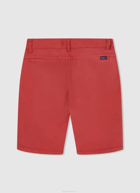 Pepe Jeans Regular Fit Chino Shorts Boy Studio Red Z22X1693