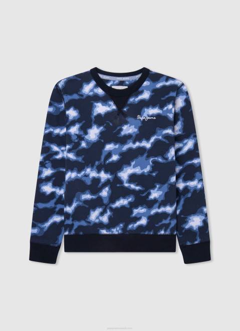 Pepe Jeans Camouflage Printed Jumper Boy Dulwich Z22X1591