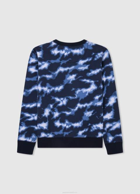Pepe Jeans Camouflage Printed Jumper Boy Dulwich Z22X1591