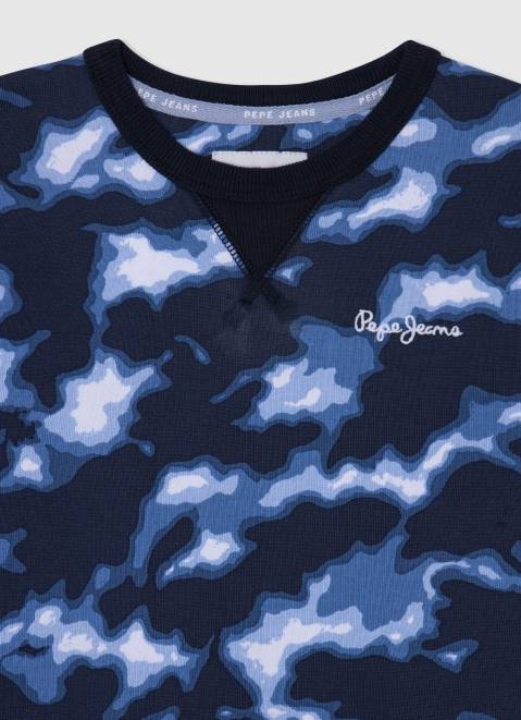 Pepe Jeans Camouflage Printed Jumper Boy Dulwich Z22X1591