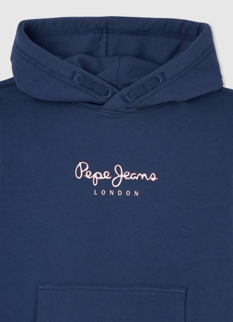 Pepe Jeans Cotton Hooded Jumper Boy Jarman Z22X1582