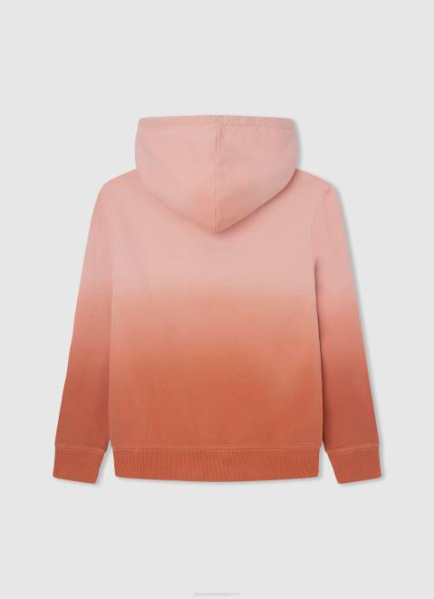 Pepe Jeans Faded Hooded Jumper Boy Squash Orange Z22X1583