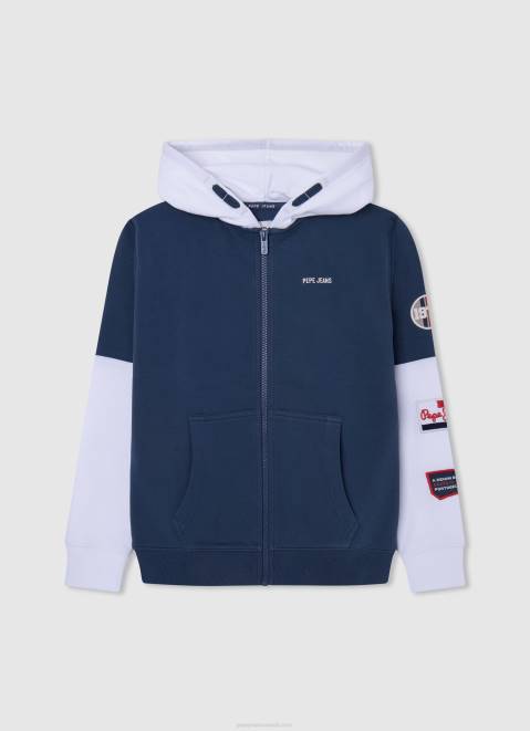 Pepe Jeans Logo Patched Jumper Boy Jarman Z22X1594