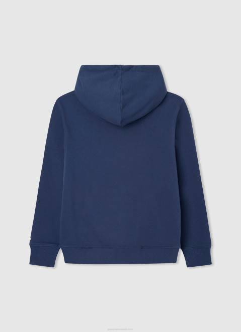 Pepe Jeans Motorcycle Hooded Jumper Boy Jarman Z22X1596
