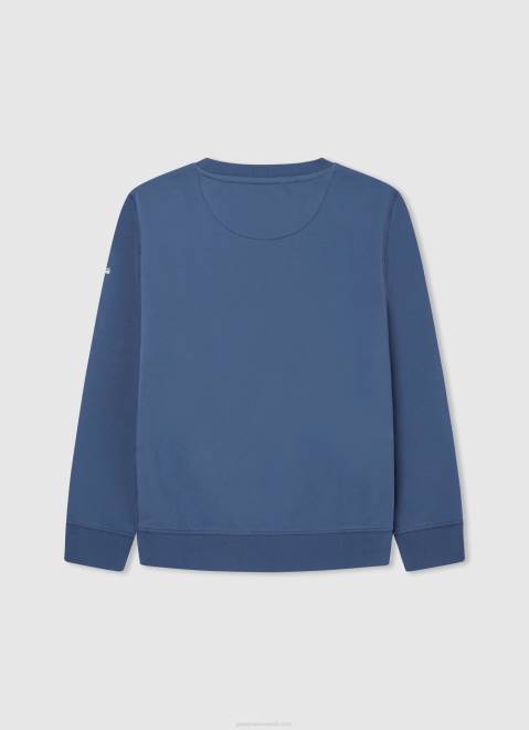Pepe Jeans Printed Logo Cotton Jumper Boy Ozzy Z22X1593