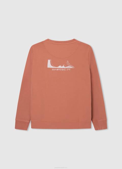 Pepe Jeans Skater Cotton Jumper Boy Squash Orange Z22X1584