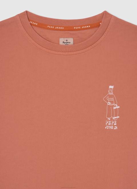 Pepe Jeans Skater Cotton Jumper Boy Squash Orange Z22X1584