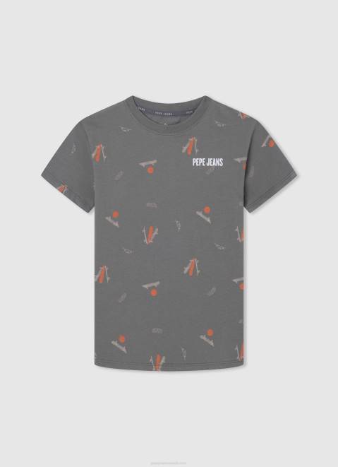Pepe Jeans All-Over Print T-Shirt Boy Casting Z22X1639