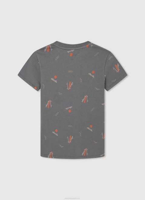 Pepe Jeans All-Over Print T-Shirt Boy Casting Z22X1639