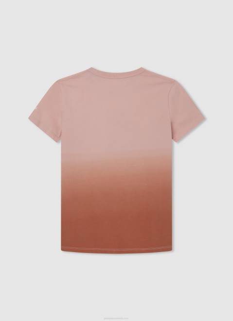 Pepe Jeans Faded Effect T-Shirt Boy Squash Orange Z22X1621