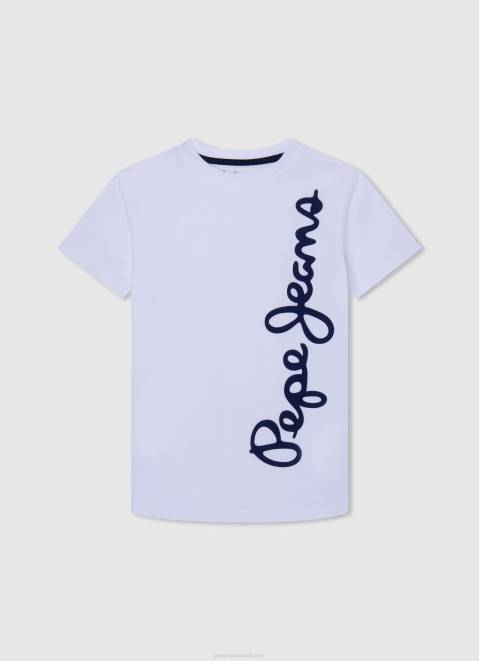 Pepe Jeans Faded Effect T-Shirt Boy Squash Orange Z22X1621
