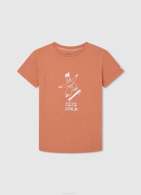 Pepe Jeans Graphic Print T-Shirt Boy Casting Z22X1614
