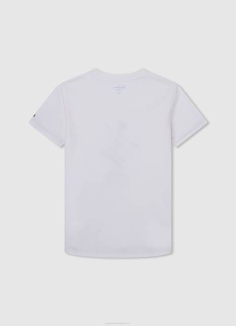 Pepe Jeans Graphic Print T-Shirt Boy Off White Z22X1653