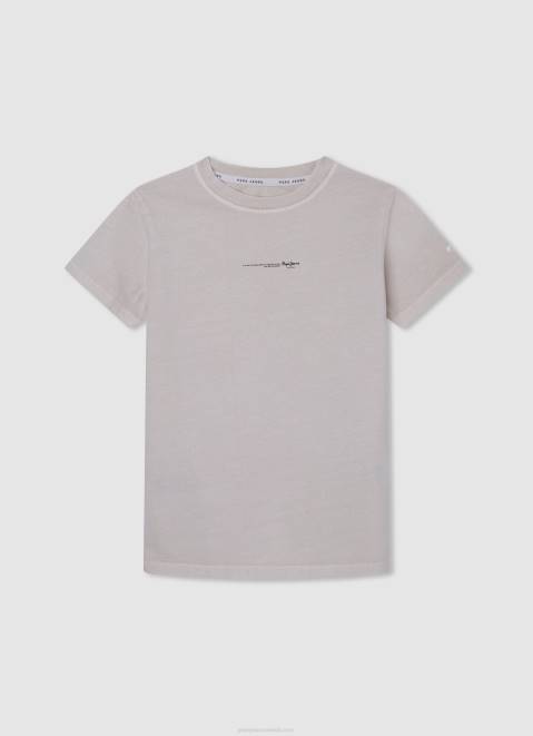 Pepe Jeans Logo Basic T-Shirt Boy Grey Marl Z22X1629