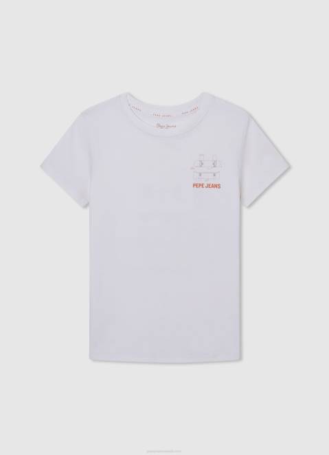 Pepe Jeans Logo Basic T-Shirt Boy Navy Z22X1622