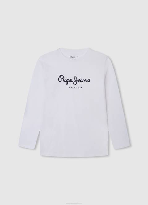Pepe Jeans Logo Basic T-Shirt Boy Navy Z22X1622