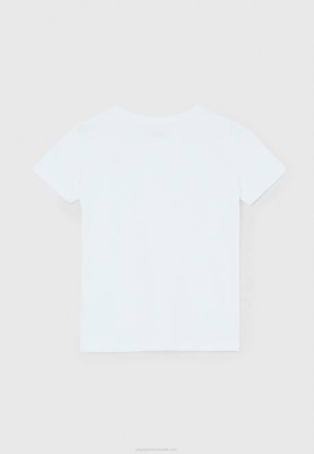 Pepe Jeans Logo Basic T-Shirt Boy White Z22X1607