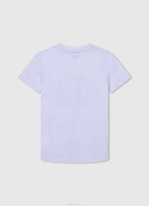 Pepe Jeans Motorcycle Print T-Shirt Boy White Z22X1644