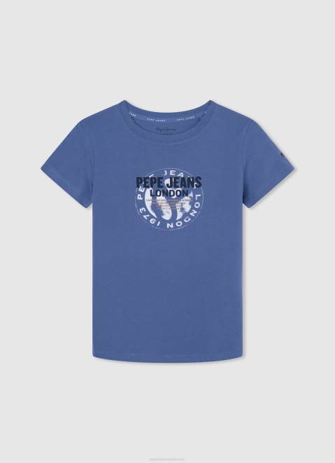 Pepe Jeans Printed Logo Cotton T-Shirt Boy Ozzy Z22X1633