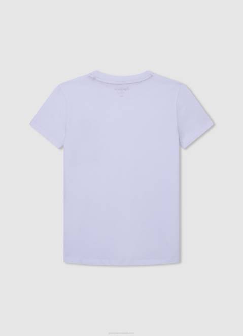 Pepe Jeans Telephone Booth Cotton T-Shirt Boy White Z22X1654