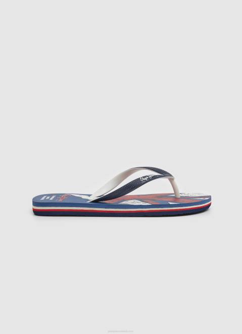 Pepe Jeans Beach Flag Flip Flops Boy Navy Z22X1558