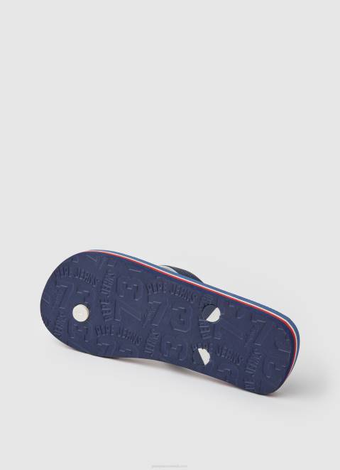 Pepe Jeans Beach Flag Flip Flops Boy Navy Z22X1558