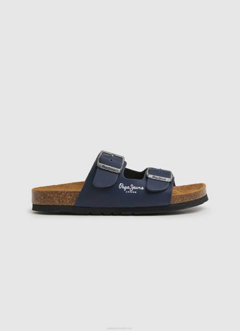 Pepe Jeans Double Kansas Anatomical Sandals Boy Navy Z22X1546