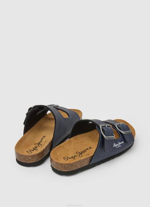 Pepe Jeans Double Kansas Anatomical Sandals Boy Navy Z22X1546