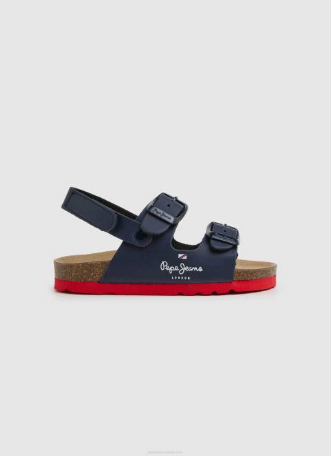 Pepe Jeans Double Kansas Anatomical Sandals Boy Navy Z22X1549