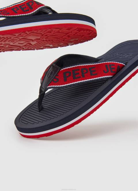 Pepe Jeans Off Beach Beach Flip Flops Boy Navy Z22X1555