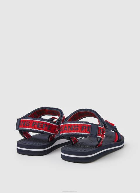Pepe Jeans Pool Tape Trek Sandals Boy Navy Z22X1554