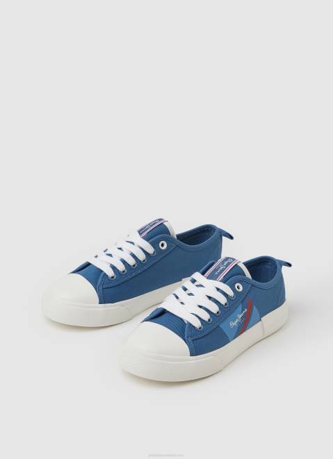 Pepe Jeans Allen Flag Vulcanized Sneakers Boy Indigo Z22X1561