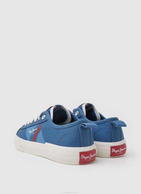 Pepe Jeans Allen Flag Vulcanized Sneakers Boy Indigo Z22X1561