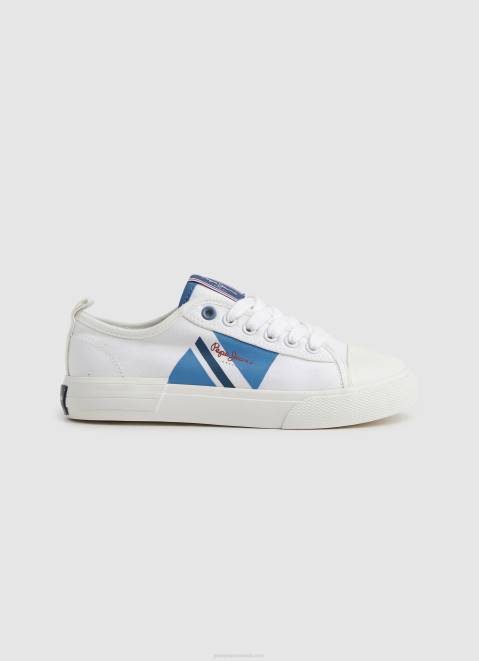 Pepe Jeans Allen Flag Vulcanized Sneakers Boy White Z22X1562