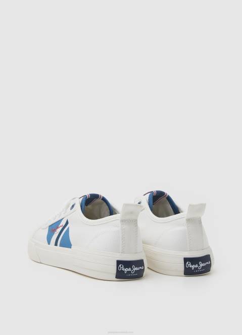 Pepe Jeans Allen Flag Vulcanized Sneakers Boy White Z22X1562