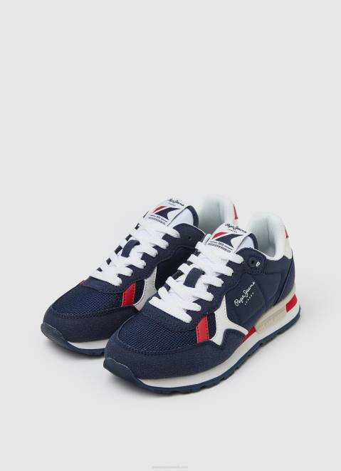 Pepe Jeans Brit Heritage Combined Sneakers Boy Navy Z22X1528