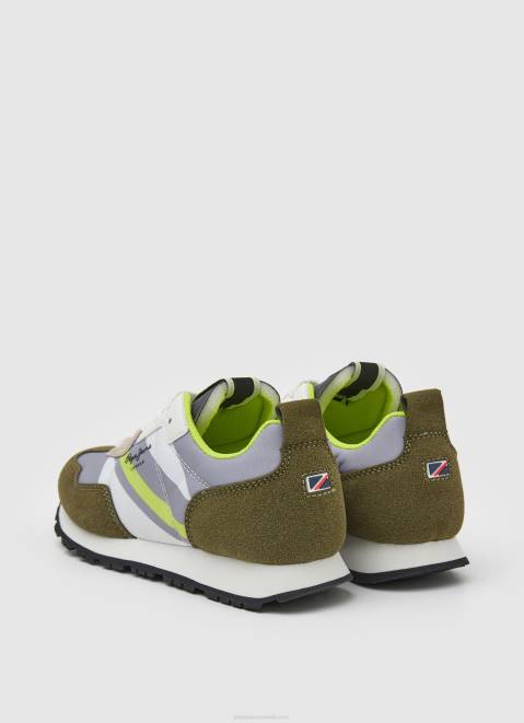 Pepe Jeans Foster Print Combined Sneakers Boy Army Z22X1534
