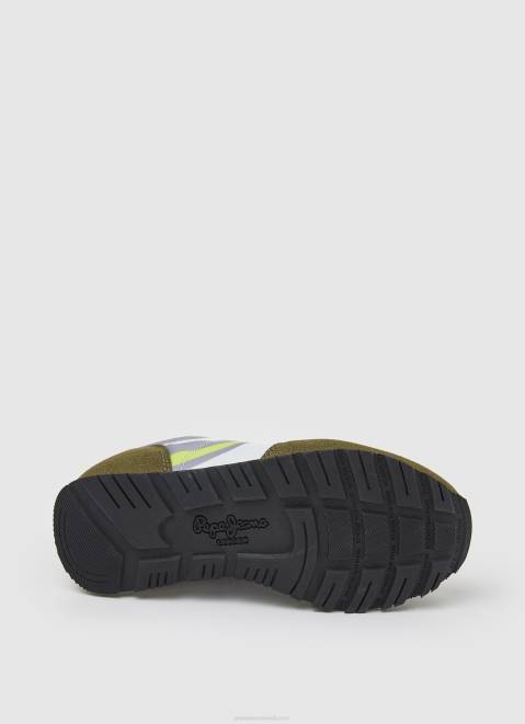Pepe Jeans Foster Print Combined Sneakers Boy Army Z22X1534