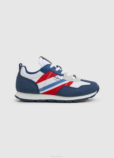Pepe Jeans Foster Print Combined Sneakers Boy Ocean Z22X1523
